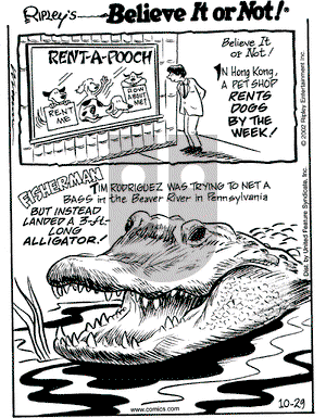 Ripley's Believe It or Not on Tuesday October 29, 2002 Comic Strip