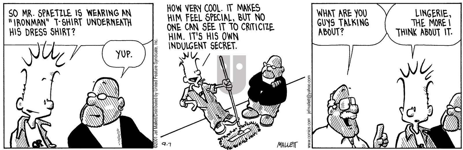 Frazz - Friday September 7, 2001 Comic Strip