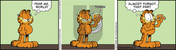 Garfield on Monday August 11, 2014 Comic Strip