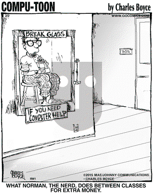 Compu-toon on Monday February 2, 2015 Comic Strip