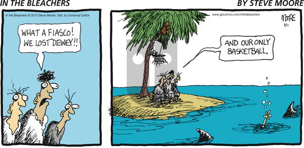 In the Bleachers on Sunday March 1, 2015 Comic Strip