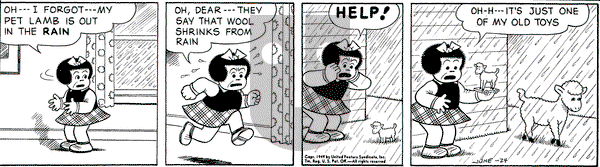 Nancy on Friday June 24, 1949 Comic Strip