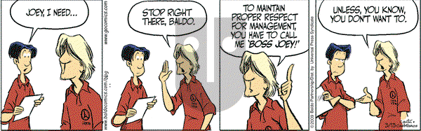 Baldo on Friday March 13, 2009 Comic Strip