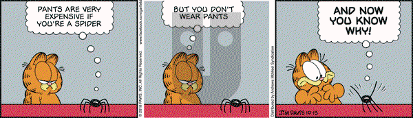 Garfield on Saturday October 13, 2018 Comic Strip