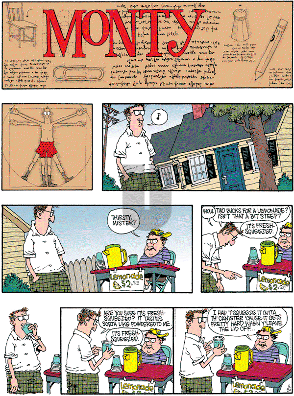 Monty on Sunday August 28, 2011 Comic Strip