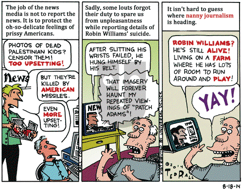 Ted Rall on Monday August 18, 2014 Comic Strip
