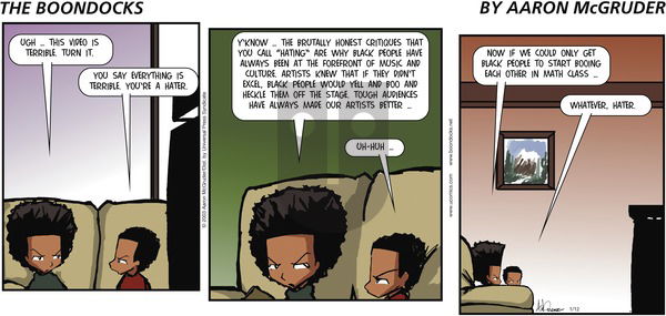 The Boondocks on Sunday January 12, 2003 Comic Strip