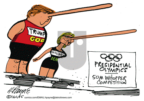 Henry Payne on Thursday August 18, 2016 Comic Strip