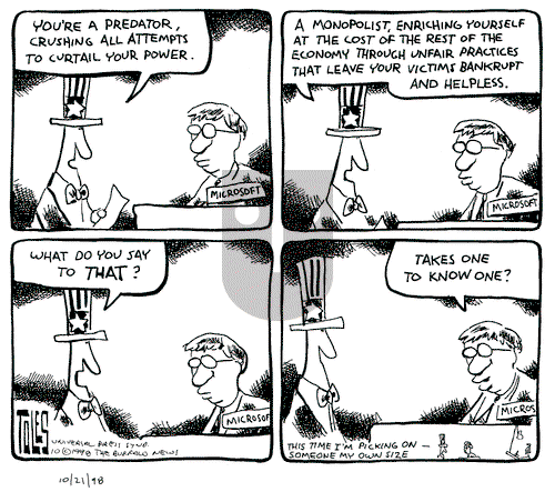 Tom Toles on Wednesday October 21, 1998 Comic Strip