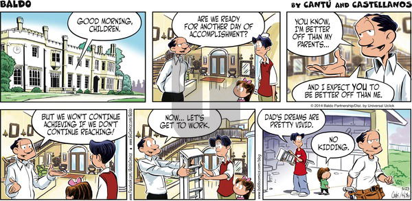 Baldo on Sunday March 23, 2014 Comic Strip