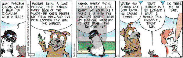 Get Fuzzy on Saturday April 13, 2013 Comic Strip