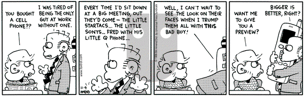 FoxTrot on Monday November 9, 1998 Comic Strip