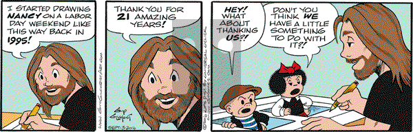 Nancy on Saturday September 3, 2016 Comic Strip