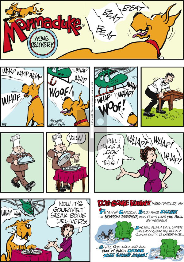 Marmaduke on Sunday July 13, 2014 Comic Strip