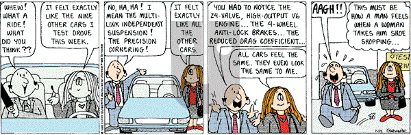 Cathy Classics - Wednesday July 25, 2001 Comic Strip