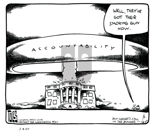 Tom Toles on Thursday March 8, 2007 Comic Strip