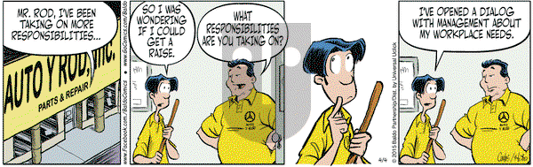 Baldo on Saturday April 4, 2015 Comic Strip