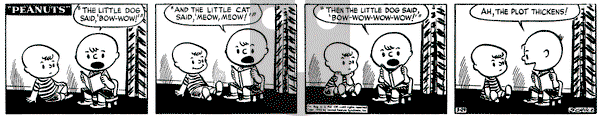 Peanuts on Saturday March 29, 1952 Comic Strip