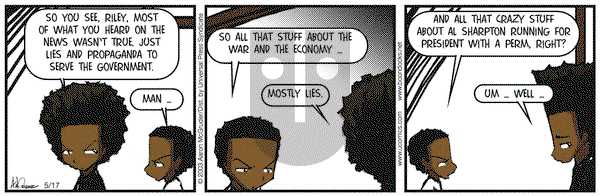 The Boondocks - Saturday May 17, 2003 Comic Strip