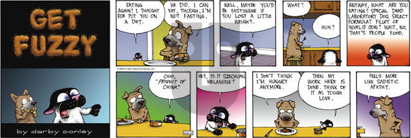 Get Fuzzy on Sunday April 13, 2008 Comic Strip