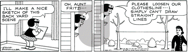 Nancy on Thursday November 27, 1969 Comic Strip