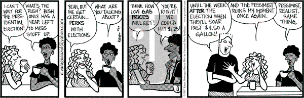 Clear Blue Water on Wednesday November 7, 2007 Comic Strip