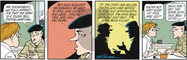 Doonesbury on Thursday April 14, 2005 Comic Strip