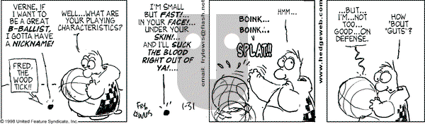 Over the Hedge on Saturday January 31, 1998 Comic Strip