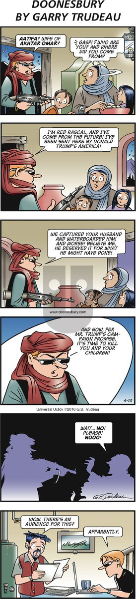 Doonesbury on Sunday April 10, 2016 Comic Strip