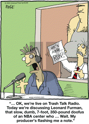 In the Bleachers on Saturday November 29, 2003 Comic Strip