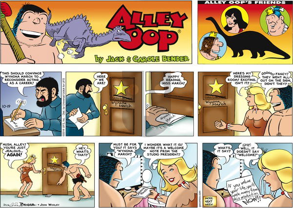 Alley Oop on Sunday October 19, 2014 Comic Strip