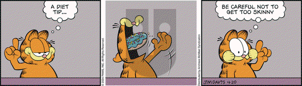 Garfield - Saturday April 20, 2024 Comic Strip