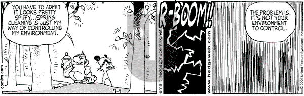 Over the Hedge on Friday April 4, 2003 Comic Strip