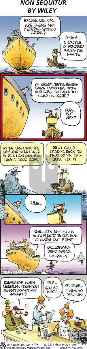 Non Sequitur on Sunday September 24, 2017 Comic Strip