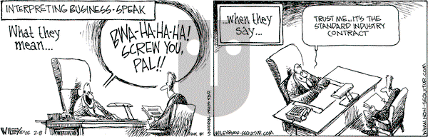 Non Sequitur on Friday February 8, 2002 Comic Strip