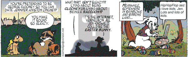 Over the Hedge on Monday April 6, 2009 Comic Strip