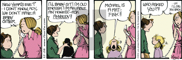 For Better or For Worse - Wednesday December 28, 2016 Comic Strip