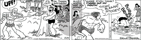 Alley Oop on Saturday August 29, 1998 Comic Strip