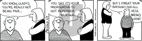 The Born Loser on Friday February 9, 2007 Comic Strip