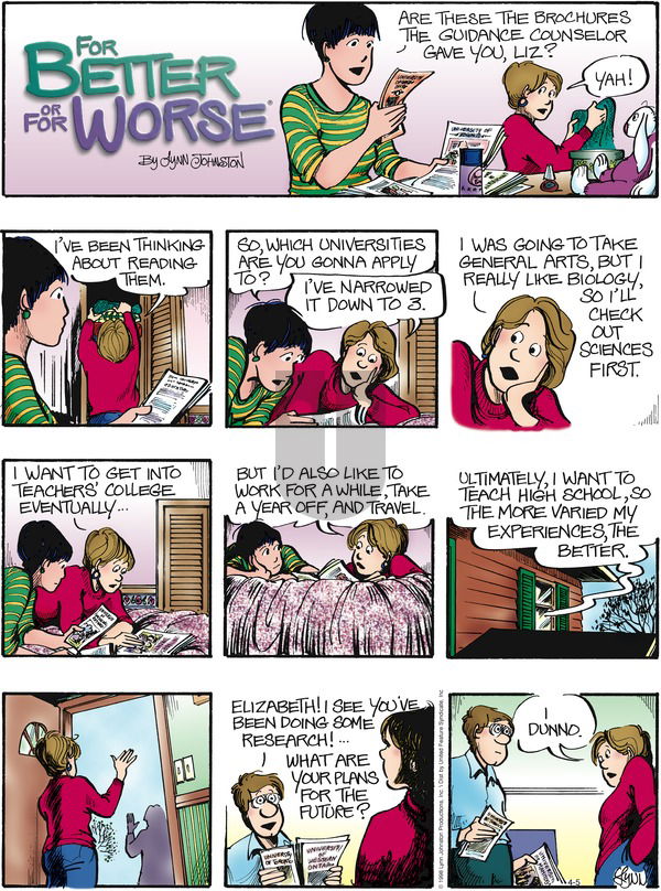 For Better or For Worse on Sunday August 23, 1998 Comic Strip