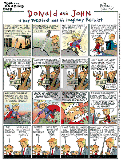 Tom the Dancing Bug on Monday April 15, 2019 Comic Strip