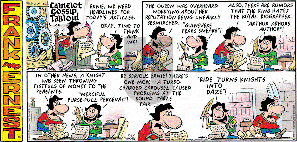 Frank and Ernest on Sunday February 17, 2008 Comic Strip