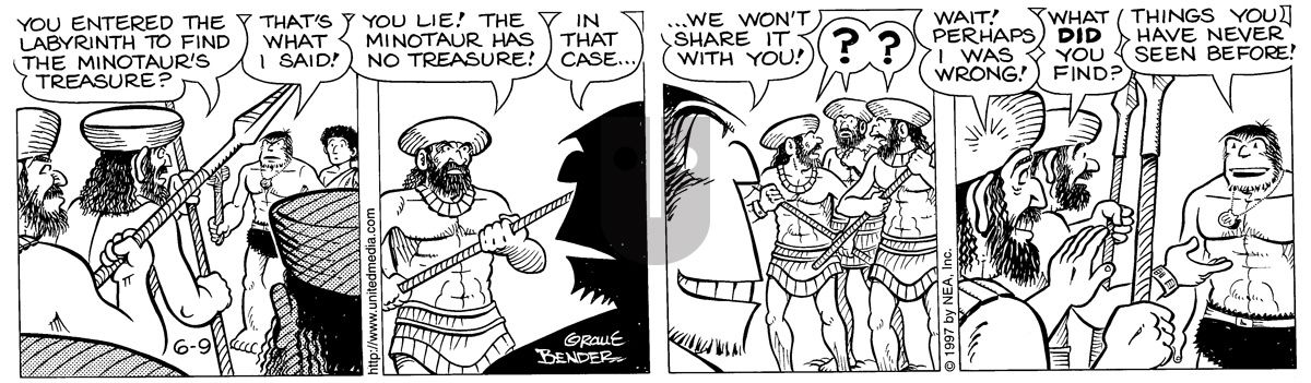 Alley Oop - Monday June 9, 1997 Comic Strip