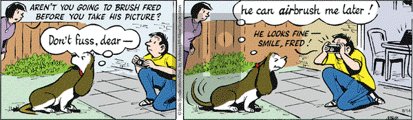 Fred Basset on Tuesday August 14, 2018 Comic Strip
