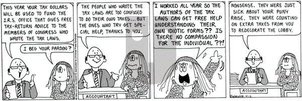 Cathy Classics on Thursday April 15, 1993 Comic Strip