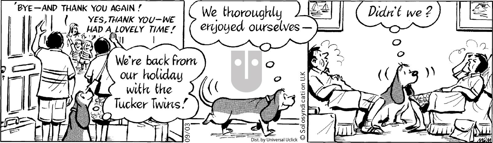 Fred Basset on Wednesday September 3, 2014 Comic Strip