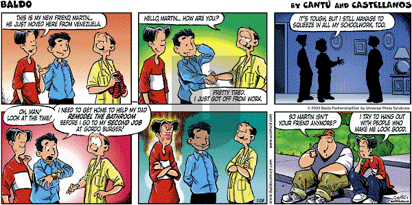 Baldo - Sunday January 5, 2003 Comic Strip