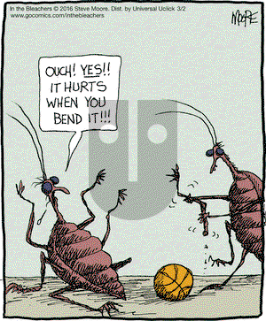 In the Bleachers on Wednesday March 2, 2016 Comic Strip