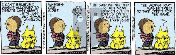 Prickly City on Friday October 3, 2008 Comic Strip