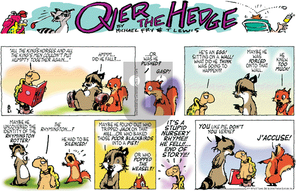 Over the Hedge on Sunday August 21, 2011 Comic Strip